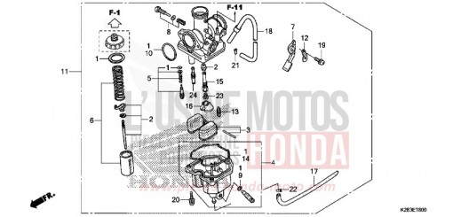 CARBURATEUR CRF125FE de 2014